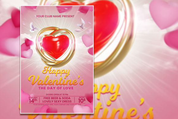 Choosing a Modern Style Valentine's Poster Template for Your Event Promotion