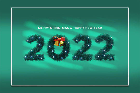 Christmas New Year Greeting Template