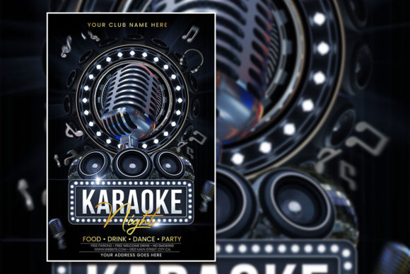 How to Use the Black Karaoke Night Poster Template for Event Promotion and Podcast Branding