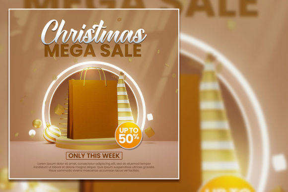 Make Your Christmas Mega Sale Social Media Post Stand Out This Holiday Season