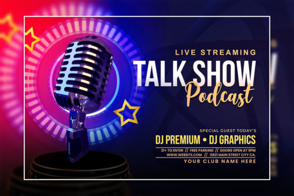 Modern Podcast & Karaoke Flyer Templates