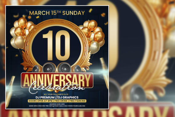 Modern Style Birthday Social Media Post: Elevate Your Celebrations with Fully Editable Flyer Templates